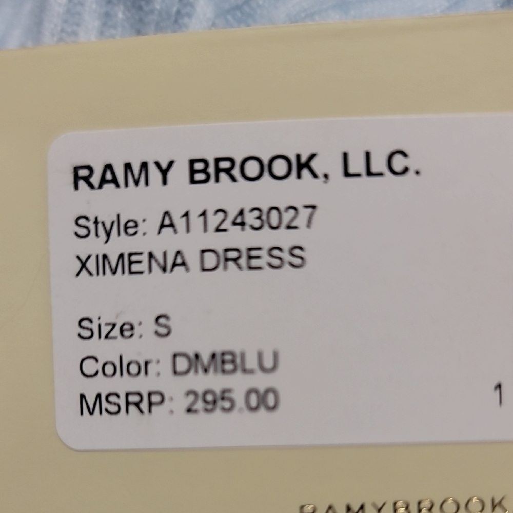 Ramy Brook Ximena Sleeveless Asymmetrical Dress in Soft Blue - Picture 4 of 9